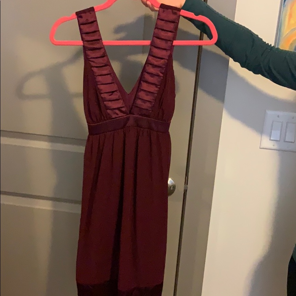 Burgundy Party Dress